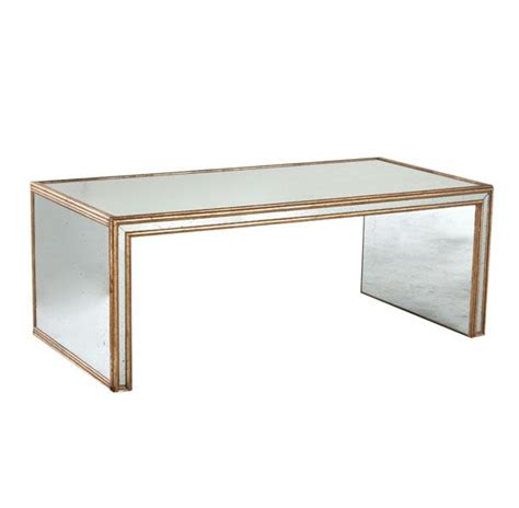 Lucite coffee table wisteria, with description: Antiqued Art Deco Coffee Table - Wisteria