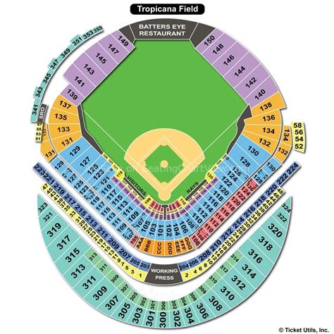 Tropicana Field Seating Chart With Row Letters Cabinets Matttroy