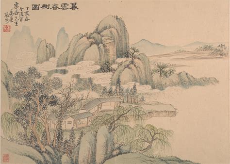 Zhang Xiong Landscape China Qing Dynasty 16441911 The