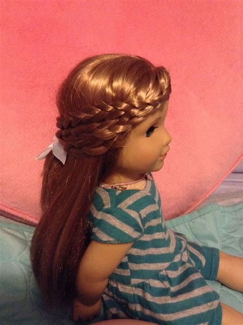 I love how unique this hairstyle looks, plus how when i was at the american girl columbus store, i looked at the doll hairstyles on a sign by the doll hair salon. A cute and easy hairstyle for your American Girl Doll ...