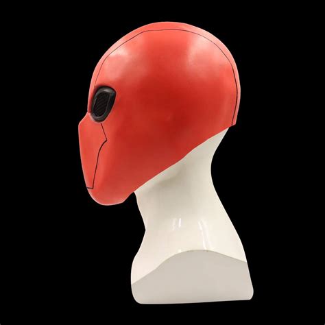 Cafele Red Hood Mask Full Head Latex Helmet Game Cosplay Helmet Props