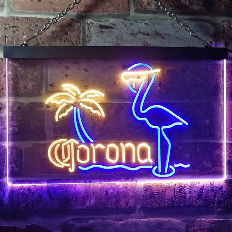 Corona Extra Pink Flamingo Home Bar Neon Light Led Sign Home Bar T