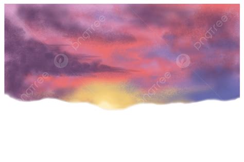 Stunning Sunset Sky Clipart Illustration Stunning Sunset Sky Png