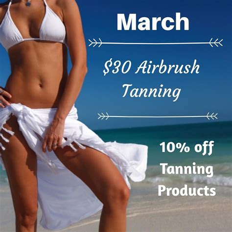 Stock Up On All Your Fave Sunless Tanning Products This March For 10 Off Airbrush Tans Only
