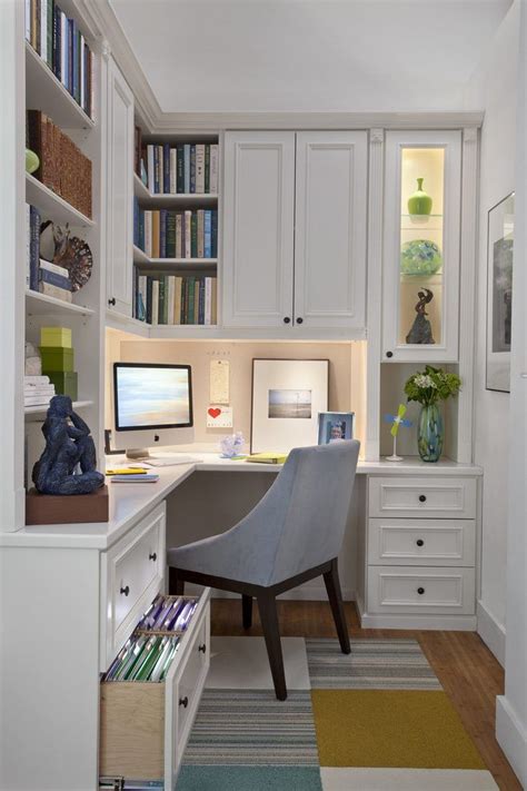Built In Home Office Traditional With File Cabinet Corner Office Den
