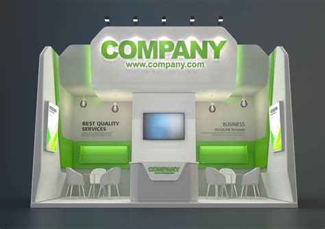 Exhibition Stand Clb 18 Sqm 3d Model Cgtrader