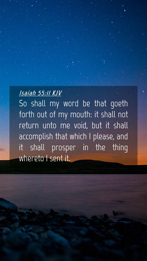 Isaiah 5511 Kjv Mobile Phone Wallpaper So Shall My Word Be That