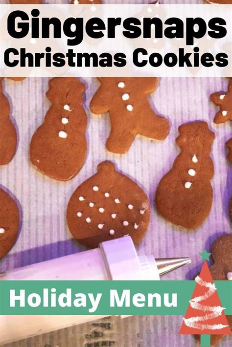 Three kinds of christmas cookies from one dough! This old fashioned Recipe for Gingersnap Cookies is a Christmas cookie classic. It is lightly ...