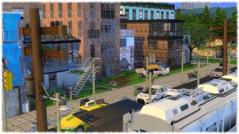 The Sims 4 Speed Build Urban City Street Youtube Download Cc