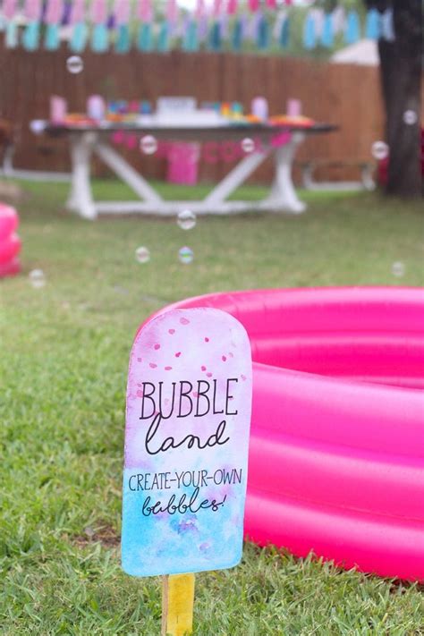 Printable Popsicle Signs Bubble Station Sign Two Cool Etsy Bubble