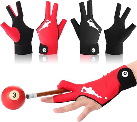 Amazon Com 4 Pieces Quick Dry Breathable Billiard Pool Gloves 3
