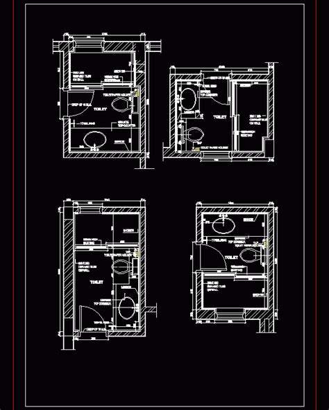Toilet Dwg Detail For Autocad Designscad