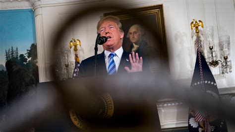 read the full transcript of trump s speech on the iran nuclear deal the new york times
