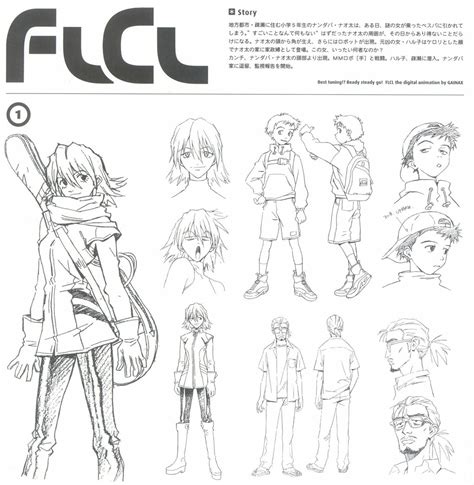 Art Of Flcl Flcl Characters Flcl Character Design