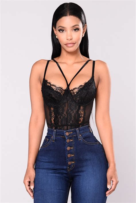 somebody to love lace teddy black lace bodysuit fashion body suit outfits