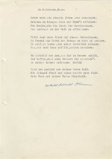 Letter To Edmund Blunden First World War Poetry Digital Archive