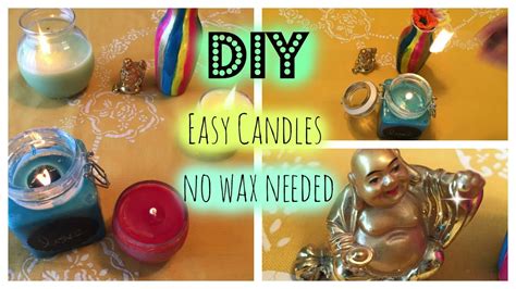 Maybe you would like to learn more about one of these? DIY: EASY CANDLES. NO WAX NEEDED! - YouTube