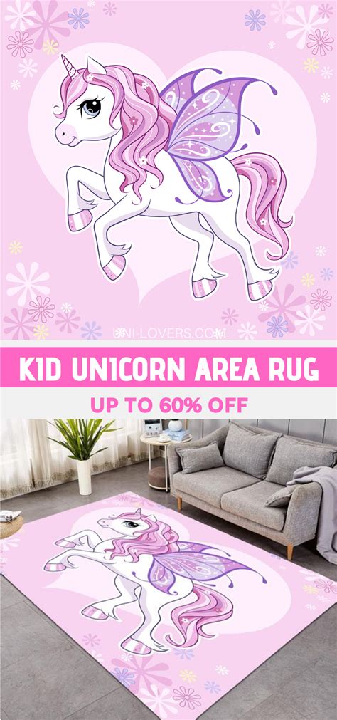 Princess Unicorn Rug For Girl Bedroom Unilovers Rugs In Living Room