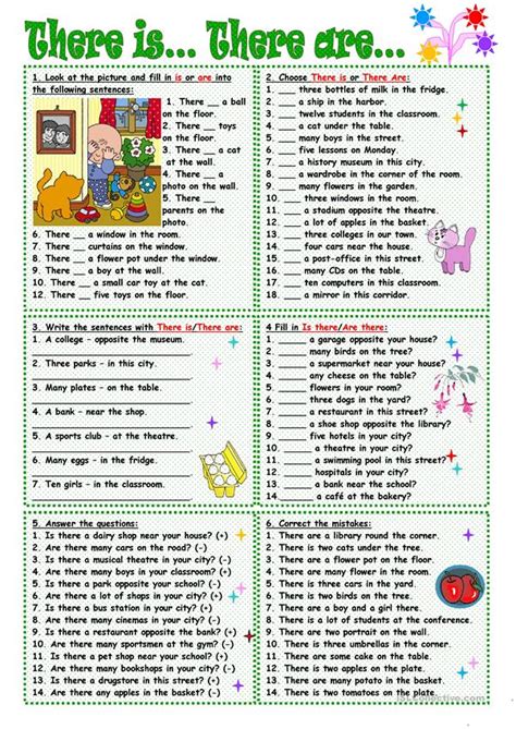 There is /There are - English ESL Worksheets for distance learning and