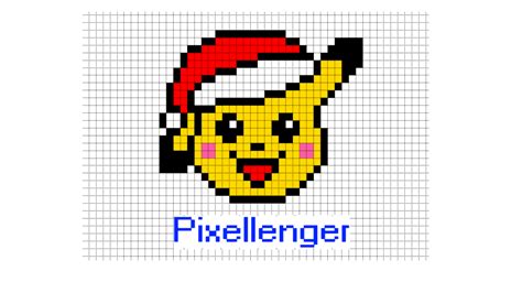 Pikachu Santa Hat Pixel Art For Kids Read Play Create