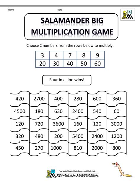 In this post we cover single and double digit multiplication, and fractions. Math Multiplication Games
