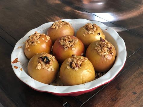 Baked Apples Stuffed With Oatmeal Easy Real Food