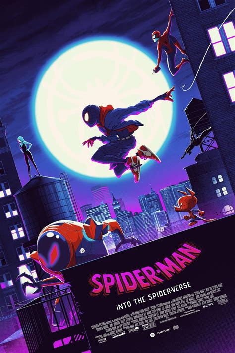 This Gorgeous Spider Man Into The Spider Verse Poster Has Multiple