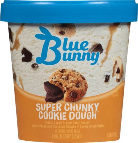Blue Bunny Super Chunky Cookie Dough Ice Cream 1 Pint Ralphs