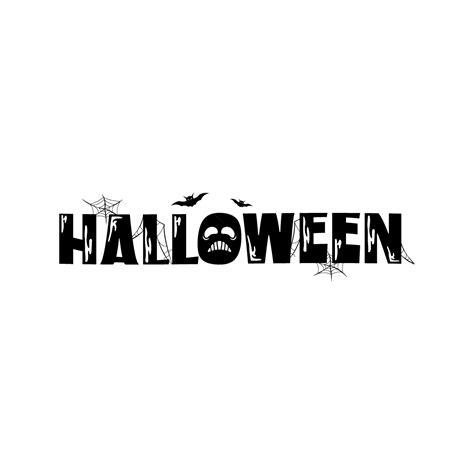 Happy Halloween Text Vector Hd Images Halloween Art Text Vector Design