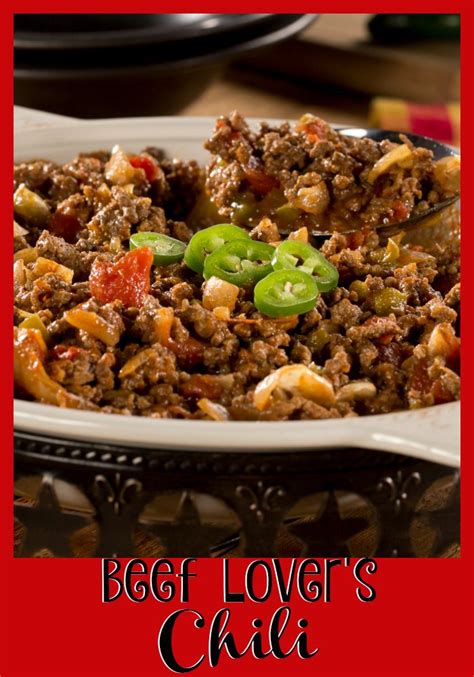 2 scallions including green tops, (finely chopped). Beef Lover's Chili | Recipe (With images) | Beef, Chili ...