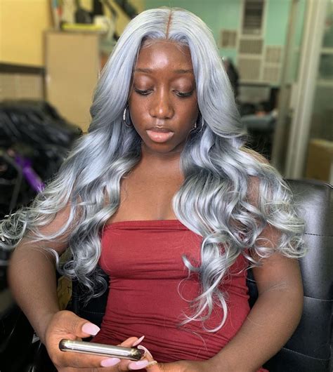 Pinterest Laashai 💕 Lace Front Wigs Weave Hairstyles Grey Hair On