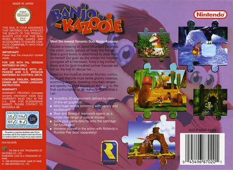 Banjo Kazooie Box Shot For Nintendo 64 Gamefaqs