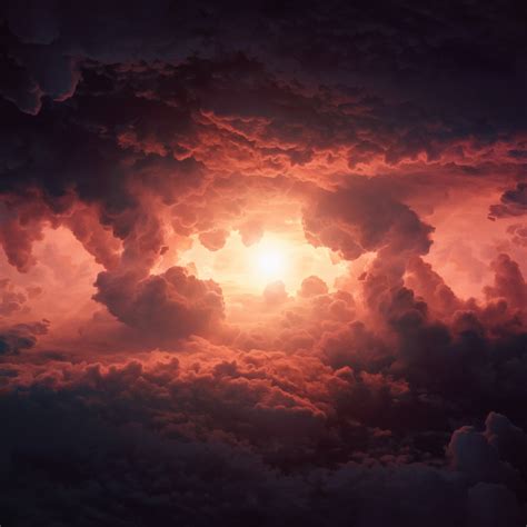 Cumulus Clouds Wallpaper 4k Storm Dark Clouds Sun Light
