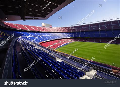 Stadium, arena & sports venue in barcelona, spain. Fc Barcelona Nou Camp Football Stadium Stock Photo ...