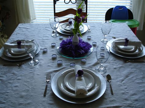 We hardly emphasize on celebrating our mom's birthday with special preparation. Purple table setting for my Mom's birthday dinner ...