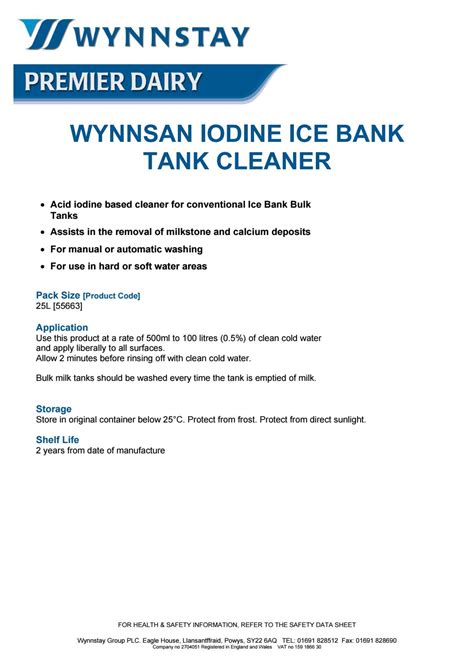 156,854 likes · 656 talking about this · 4,500 were here. Wynnstay Iodine Ice Bank Tank Cleaner PI by WynnstayGroup ...