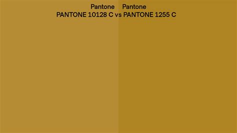 Pantone 10128 C Vs Pantone 1255 C Side By Side Comparison