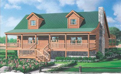 Experienced crews for your peace of mind! Tennessee Mountain Log Home Plan by Original Log Cabin Homes