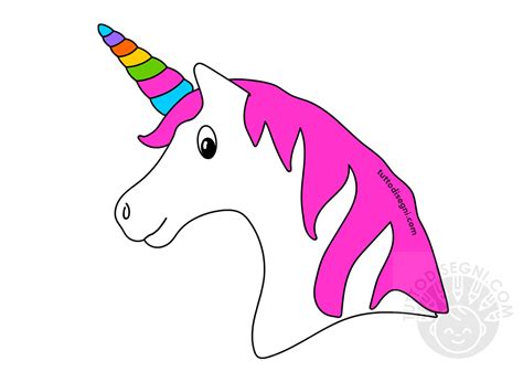 Disegni da colorare e stampare unicorno. Unicorno Immagine a colori da stampare - TuttoDisegni.com