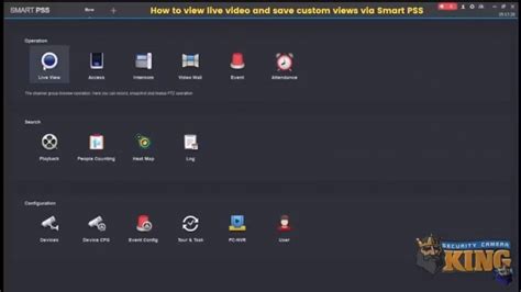 How To View Live Video Via Smart Pss Software Security Camera King