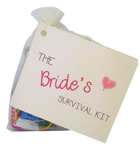 Maybe you would like to learn more about one of these? Bride Survival Kit Fun keepsake Novelty Gift Wedding Day ...