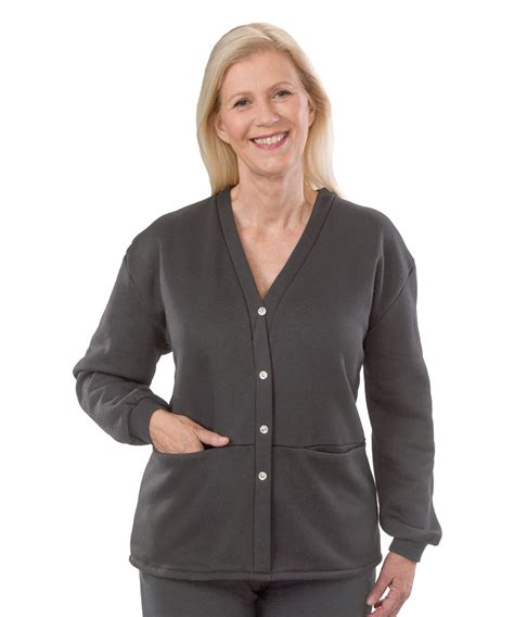 Adaptive Fleece Cardigan For Women In 2020 Fleece Cardigan Pants For