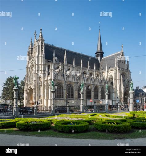 Church Notre Dame Du Sablon In The Center Of Brussels Stock Photo Alamy