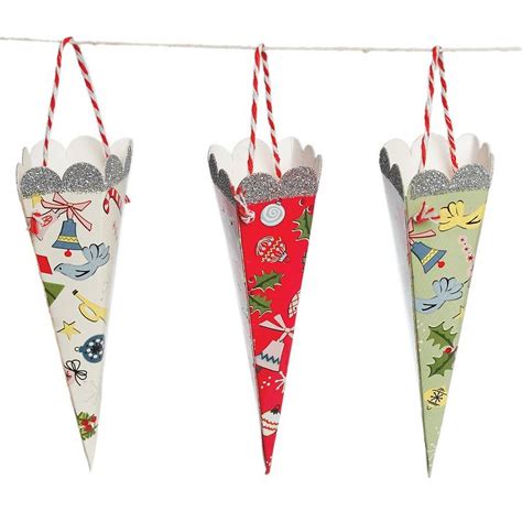 Paper Cone Tree Decorations By Little Ella James