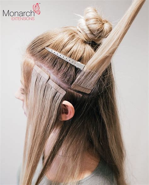 Monarch Extensions Top Knot Tape In Method Diagonal Back Section