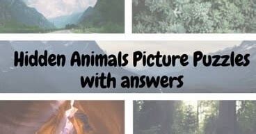 You may post your answer or send a message. Hidden Animals Picture Puzzles with answers-Fun With Puzzles