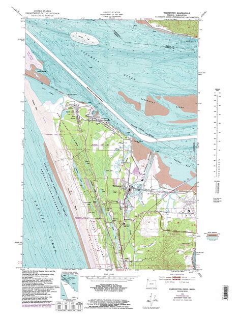 Warrenton topographic map 1:24,000 scale, Oregon