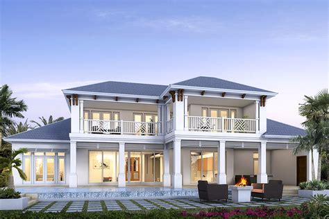 Two Story Contemporary Beach Home With First Floor Master Suite