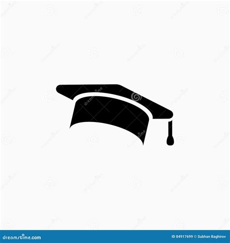 Education Graduation Caphat Icon Simple Vector Illustration Stock