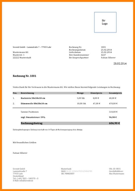 Die angebote quote komm. das angebot pl.: Muster Angebot Schreiben